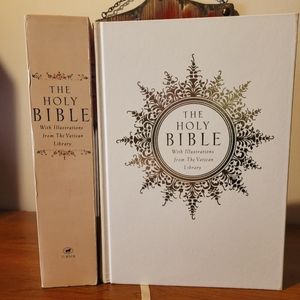 The Holy Bible with Illustrations from the Vatican Library -White